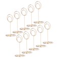 thumbnail image 4 of 10Pcs Table Number Holder Wedding Note Holder Circle Business Card Holder Ornaments Cute Shape Elegant Electroplating Charming, 4 of 8