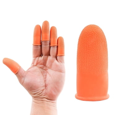 WIFKLSIIPG 100 PC Rubber Finger Cots Protector Fingertip Gloves Anti Static