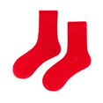 thumbnail image 1 of Duoif Chaussettes pour Femmes, Chaussettes Unies Mi-Hautes Légères et Fines Printemps et Été Multicolores Quatre Saisons Chaussettes Douces Chaussettes pour Femmes Rouges, 1 of 2
