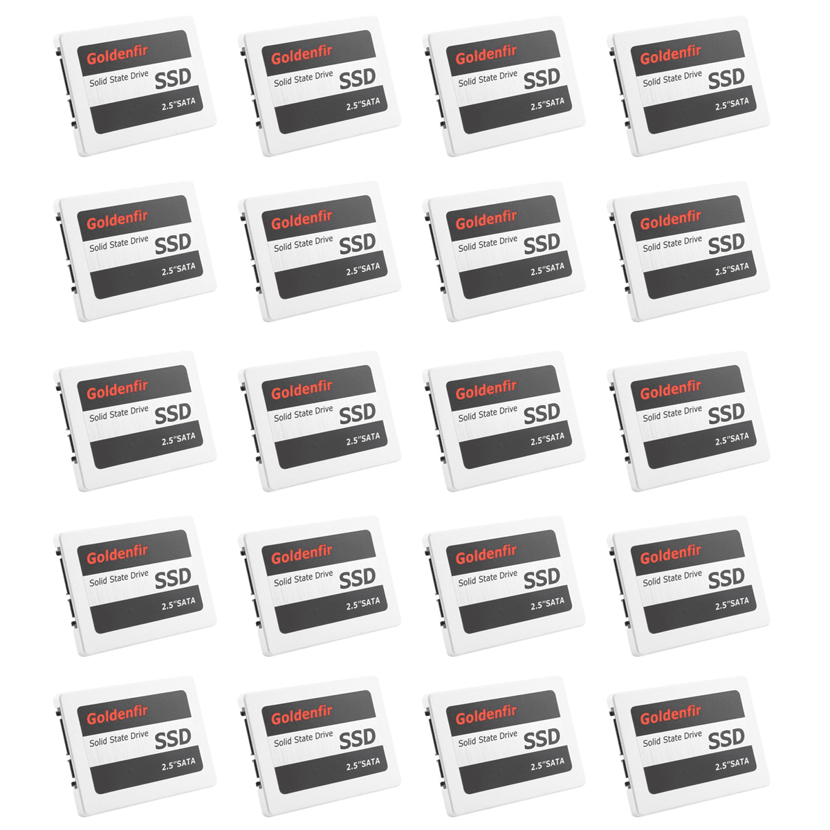 20X Goldenfir SSD 120GB SSD 2.5 Hard Drive Disk Disc Solid State Disks 2.5inch Internal SSD,20 x 2.5inch Hard Drive Disk Disc,White