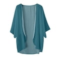 thumbnail image 4 of 2025 Cardigan Transparent à Manches Courtes pour Femmes à Manches Longues pour Robe Cardigan en Mousseline à devant Ouvert Cardigans pour Femmes Haut à Rayures, 4 of 4