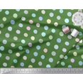 thumbnail image 2 of Soimoi Green Rayon Fabric Circle Geometric Print Fabric by Yard 56 Inch Wide, 2 of 5