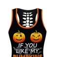 thumbnail image 4 of Ensemble de Chemises à Manches Courtes Imprimées pour Femmes, Ensemble de Shorts à Cordon d'Halloween EAN13, 4 of 5