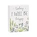 thumbnail image 3 of Collins Painting Inspirational Mini Wood Block Sign, 4" (Today I Will Be Happy), 3 of 4