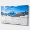 thumbnail image 2 of Winter in Bavarian Alps Panorama - Landscape Canvas Art Print, 2 of 3