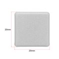 thumbnail image 2 of Standard Plastic Square Aluminum Extrusion End Cap Gray White 20x20mm 24pcs, 2 of 5
