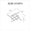 thumbnail image 2 of Plafonnier Summit SUM-1414FH-PC, 2 of 3