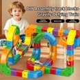 thumbnail image 4 of Electric Train Set Flexible Race Track, 81 PCS Click Rail Track Toy, Gravity-Defying 3D Embedded Layouts & Motorized Car, Click Rail Electric Train Track Set, STEM Learning Gift, 4 of 5