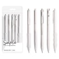 thumbnail image 1 of SIYTUAU White Gel Pens 5 Pack 0.5Mm Fine Point Retractable Quick Dry Ink Pens For Writing Exams School Supplies White 5 Gel Pens White, 1 of 7