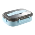 thumbnail image 1 of pstuiky Lunch Box 304 Stainless Steel Compartment Lunch Box Thickened Insulation Heating Fast Food Box Students Work Travellers Lunch Box, 1 of 6
