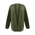 thumbnail image 3 of Simua Womens Oversized Chunky Open Front Cardigan Sweaters Cable Knit Long Sleeve Cardigans Outwear Coats, 3 of 5