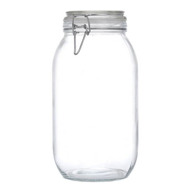 CJiaWei Leak Proof Airtight Latching Glass Storage Jars With Secure Lock Lids For Kitchen Pantry Organization And Food Preservation