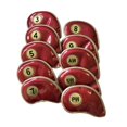 thumbnail image 1 of koolsoo 10x Golf Iron Headcover PU Golf Club Head Covers 3-9, AW, PW, SW Golf Protective, 1 of 9