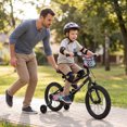 thumbnail image 3 of Costway 16 Inch Kids Bike with Training Wheels. Dual Hand & Coaster Brakes. Adjustable Seat, 3 of 8
