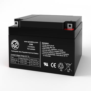 CSB EVX12260 Deep Cycle AGM 12V 26Ah UPS Battery - This Is an AJC Brand Replacement