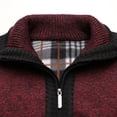 thumbnail image 4 of Qertyioot Hauts pour Hommes Mode Veste Décontractée Extérieur Manches Longues Manteau Chaud, 4 of 6