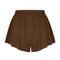 thumbnail image 4 of Timegard Shorts for Women Elastic Waisted Ruched Comfy Solid Color Shorts Summer Casual Loose Shorts, 4 of 6