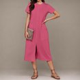 thumbnail image 3 of Womens Summer Dress Gradient Sleeveless V-Neck Maxi, 3 of 7