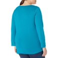 thumbnail image 2 of Just My Size Womens Split Neck Long Sleeve Graphic Tee, 4X, 2 of 2