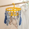 thumbnail image 2 of Foldable Hanger with Clips Non-slip Laundry Hangers for Household Accessories(3#), 2 of 7
