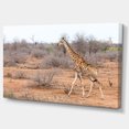thumbnail image 2 of Girafe Marchant à Travers la Forêt Africaine - Impression sur Toile d'Animal, 2 of 3