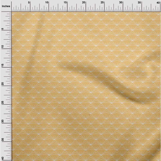 oneOone Cotton Poplin Fabric Shapes Geometric Sashiko Printed Craft Fabric BTY 42 Inch Wide