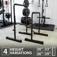 thumbnail image 3 of Synergee Dip Bar Black – Adjustable 30" to 39" 400 lb Capacity, 3 of 6