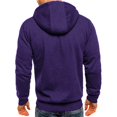 thumbnail image 5 of MesaSe Mens Hooded Sweater Coat With Solid Color Zipper Pocket In Autumn And Winter, 5 of 5