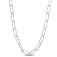 thumbnail image 1 of Miabella Sterling Silver Paperclip Necklace, 1 of 3