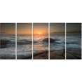 thumbnail image 2 of Vagues de Mer au Coucher du Soleil - Impression sur Toile Photo de Plage, 2 of 3
