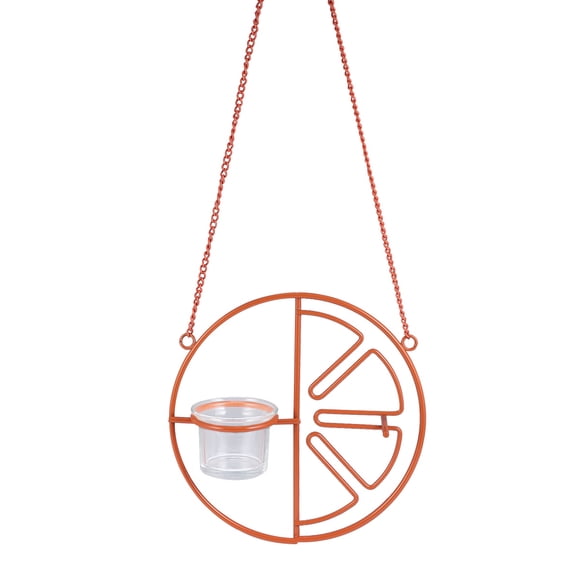 FRCOLOR Bird Feeder Bird Feeder Hummingbird Feeding Stand Birds Supplies for Indoor Outdoor (Orange),7.87"X7.87"X2.76"