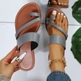thumbnail image 4 of Cameland Sandales Plates Décontractées Sandales et Pantoufles Style Rétro de Plage Chaussures pour Femmes Grande Pointure, 4 of 5