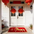 thumbnail image 2 of TIELUTT 2026 Year Door Mat Horse Year Velvet Entrance Rug Non Welcome Mat for Home Entryway Front Door Sofa Blankets and Throws Designer Rugs for Bedroom Throws Blanket 311 Blanket, 2 of 5