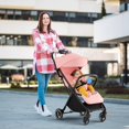 thumbnail image 2 of INFANS Lightweight Baby Stroller, One-Hand Gravity Fold, Compact Travel Stroller for Airplane with Aluminium Frame, Adjustable Backrest and Canopy, Foldable Infant Toddler Stroller, 2 of 9