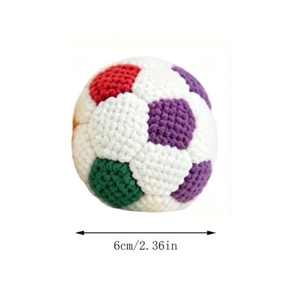 HACKY SACK Knitted Footbags Football Sandbag Crochet Kick Bags Soft Sock Toys for Adults