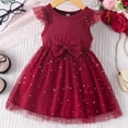 thumbnail image 2 of FhsagQ Robe pour Filles Robe Fillette Tout-Petit Robe Tlle Été à Volants Sans Manches Bébé Fille Mode Décontractée Robes Filles Robes de Pâques Taille 7-8 Robes Élégantes pour Filles Taille 5 Formelle Rouge 3-4 Ans, 2 of 7