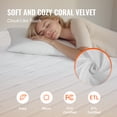 thumbnail image 4 of VEVOR Protège-Matelas Chauffant 60x80 Po Grand Lit Réchauffeur Électrique Polaire Corail Arrêt Automatique, 4 of 9