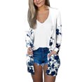 thumbnail image 2 of Cardigans Longs pour Femmes Mode Cardigan Décontracté pour Femmes avec Poches à Manches Longues Imprimé, Haut de Couverture en Liquidation, 2 of 4