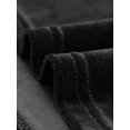 thumbnail image 5 of INSPIRE CHIC Chemise à Manches Longues pour Femme Col Montant en Velours Extensible Col Roulé Blouse Basique Hauts Noir P, 5 of 5
