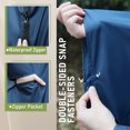 thumbnail image 4 of LEEYNEER Poncho de Pluie Imperméable à Capuche pour Adultes Femmes avec Poches, 4 of 5