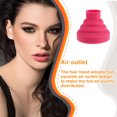 thumbnail image 1 of Housse de Diffuseur de Sèche-Cheveux Lavable, Résistante aux Hautes Températures, Accessoires de Sèche-Cheveux en Gel de Silice, Outils de Coiffure et de Coiffage, Maison, Rouge Rose, 1 of 7