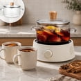 thumbnail image 2 of Glass Soup Pot with Double Handles for Stovetop Cooking and Kitchen Meal Prep, 2 of 7