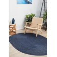 thumbnail image 1 of Aizza Trends Handmade Hand Crafted Eco -Frendly Jute Floor Area Rug-Floor Carpet Rug-Floor Runner Rug-Center Table Carpet Rug-Bed Side Runner Rug-Make in India-5 x 8 Feet Oval ( 150 cm x 240 cm ), 1 of 5