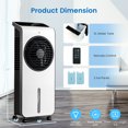 thumbnail image 3 of Giantex 3-in-1 Evaporative Air Cooler, Portable Oscillating Swamp Cooler w/ 3 Modes, 24 Level Wind Speeds, Air Cooler for Room Home Office, 3 of 10