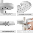 thumbnail image 4 of Adjustable Faucet Sponge Holder – Rustproof Stainless Steel Organizer for Kitchen Sink & Bathroom Shower, Tool-Free Installation & Ventilated Design White, 4 of 8