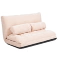 thumbnail image 1 of Giantex Adjustable Floor Sofa, 6-Position Lazy Couch Bed, Multi-function Sitting Sofa for Reading, Sleeping, Gaming, Beige, 1 of 6