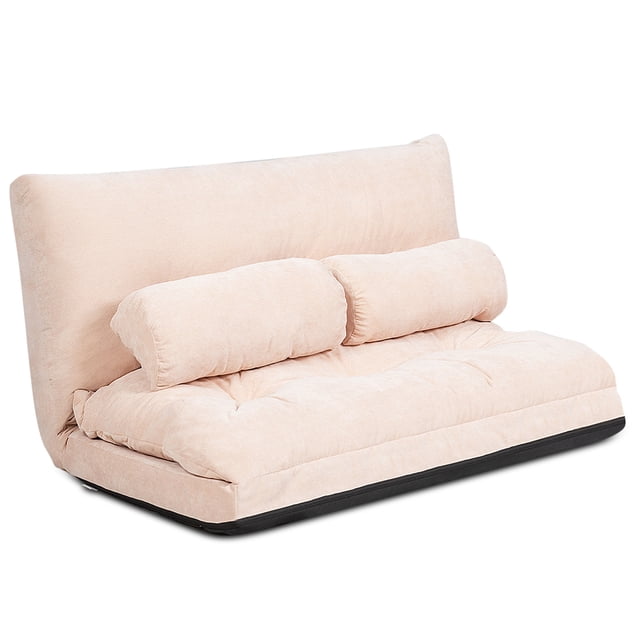 Giantex Adjustable Floor Sofa, 6-Position Lazy Couch Bed, Multi-function Sitting Sofa for Reading, Sleeping, Gaming, Beige
