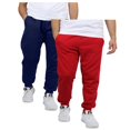 thumbnail image 1 of Men's 2 Pack Fleece Jogger Sweatpants,navy/red,M, 1 of 2