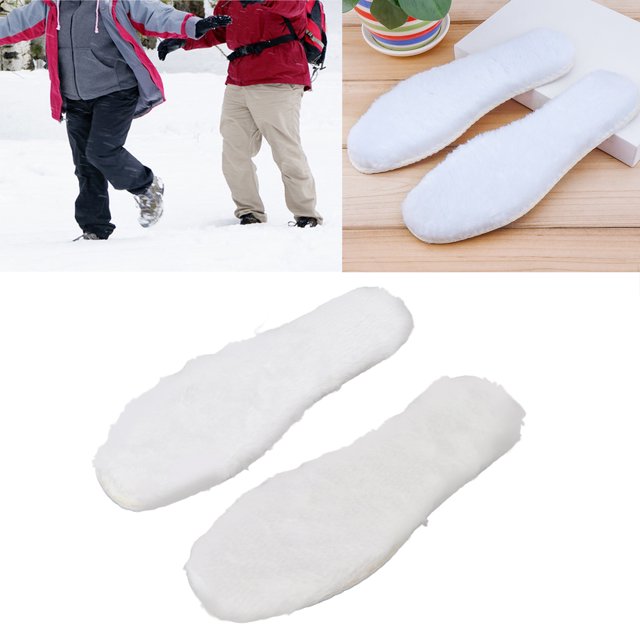 Very Thick & Dense, Insoles for Foot Warmth, Comfortable To Wear, Different Sizes, Wide Application, Plush Material, Size Recommendation