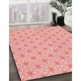 thumbnail image 3 of Ahgly Company Tapis d'Intérieur Lavable à la Machine, Carré, Transitionnel, Rose, Tapis de Zone, 5 Pieds Carré, 3 of 7